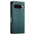 For Google Pixel 9 Side Buckle Magnetic Frosted Leather Phone Case(Dark Green) - 3