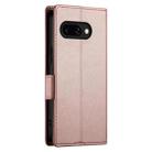 For Google Pixel 9a Side Buckle Magnetic Frosted Leather Phone Case(Rose Gold) - 3