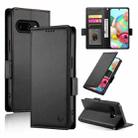 For Google Pixel 9a Side Buckle Magnetic Frosted Leather Phone Case(Black) - 1