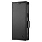 For Google Pixel 9a Side Buckle Magnetic Frosted Leather Phone Case(Black) - 2