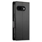 For Google Pixel 9a Side Buckle Magnetic Frosted Leather Phone Case(Black) - 3