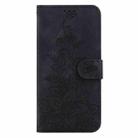 For Xiaomi 15 Lily Embossed Leather Phone Case(Black) - 3