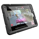 For iPad 10.2 2021 / 2020 / 2019 Armor Holder Silicone Hybrid PC Tablet Case(Black) - 2