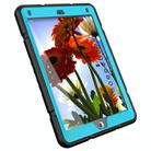For iPad 10.2 2021 / 2020 / 2019 Armor Holder Silicone Hybrid PC Tablet Case(Black Blue) - 2