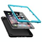 For iPad 10.2 2021 / 2020 / 2019 Armor Holder Silicone Hybrid PC Tablet Case(Black Blue) - 3