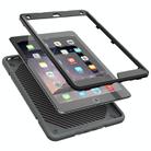For iPad 9.7 2018 / Air / Air 2 Armor Holder Silicone Hybrid PC Tablet Case(Grey Black) - 3