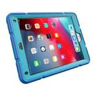 For iPad 9.7 2018 / Air / Air 2 Armor Holder Silicone Hybrid PC Tablet Case(Blue) - 2