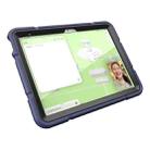 For iPad 10th Gen 10.9 2022 Armor Holder Silicone Hybrid PC Tablet Case(Navy Blue Black) - 2