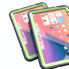 For iPad 2025 / 2022 Armor Holder Silicone Hybrid PC Tablet Case(Navy Yellow Green) - 2