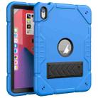 For iPad 10th Gen 10.9 2022 Armor Holder Silicone Hybrid PC Tablet Case(Blue) - 1