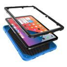 For iPad 10th Gen 10.9 2022 Armor Holder Silicone Hybrid PC Tablet Case(Blue) - 3