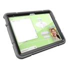For iPad Air 11 2025 / 2024 Armor Holder Silicone Hybrid PC Tablet Case(Grey Black) - 2