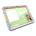 For iPad Air 11 2025 / 2024 Armor Holder Silicone Hybrid PC Tablet Case(Gradient Color Gold) - 2