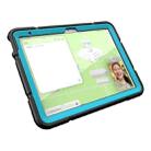 For iPad Air 11 2025 / 2024 Armor Holder Silicone Hybrid PC Tablet Case(Black Blue) - 2