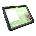For iPad Air 2022 / 2020 10.9 Armor Holder Silicone Hybrid PC Tablet Case(Black) - 2