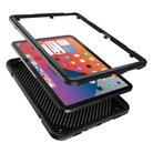 For iPad Air 2022 / 2020 10.9 Armor Holder Silicone Hybrid PC Tablet Case(Black) - 3