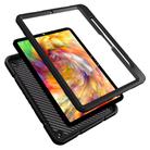 For iPad Pro 11 2024 Armor Holder Silicone Hybrid PC Tablet Case(Black) - 3