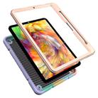 For iPad Pro 11 2024 Armor Holder Silicone Hybrid PC Tablet Case(Gradient Color Gold) - 3