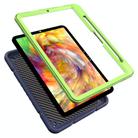 For iPad Pro 11 2024 Armor Holder Silicone Hybrid PC Tablet Case(Navy Yellow Green) - 3