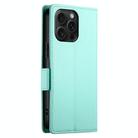 For iPhone 15 Pro Max Side Buckle Magnetic Frosted Leather Phone Case(Mint Green) - 3