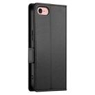 For iPhone SE 2022 / SE 2020 / 8 Side Buckle Magnetic Frosted Leather Phone Case(Black) - 3