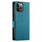 For iPhone 13 Pro Max Side Buckle Magnetic Frosted Leather Phone Case(Blue) - 3