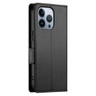 For iPhone 13 Pro Side Buckle Magnetic Frosted Leather Phone Case(Black) - 3