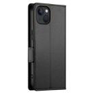 For iPhone 13 Side Buckle Magnetic Frosted Leather Phone Case(Black) - 3