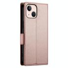 For iPhone 13 mini Side Buckle Magnetic Frosted Leather Phone Case(Rose Gold) - 3