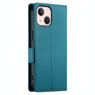For iPhone 13 mini Side Buckle Magnetic Frosted Leather Phone Case(Blue) - 3
