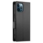 For iPhone 12 Pro Max Side Buckle Magnetic Frosted Leather Phone Case(Black) - 3
