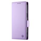For iPhone 12 Pro Max Side Buckle Magnetic Frosted Leather Phone Case(Purple) - 2