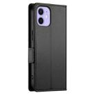 For iPhone 12 mini Side Buckle Magnetic Frosted Leather Phone Case(Black) - 3