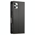 For iPhone 11 Pro Max Side Buckle Magnetic Frosted Leather Phone Case(Black) - 3