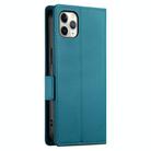 For iPhone 11 Pro Max Side Buckle Magnetic Frosted Leather Phone Case(Blue) - 3