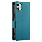 For iPhone 11 Side Buckle Magnetic Frosted Leather Phone Case(Blue) - 3