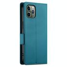 For iPhone 11 Pro Side Buckle Magnetic Frosted Leather Phone Case(Blue) - 3