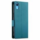 For iPhone XR Side Buckle Magnetic Frosted Leather Phone Case(Blue) - 3