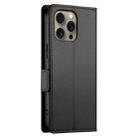 For iPhone 16 Pro Max Side Buckle Magnetic Frosted Leather Phone Case(Black) - 3