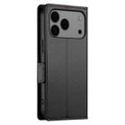For iPhone 17 Pro Max Side Buckle Magnetic Frosted Leather Phone Case(Black) - 3