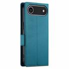 For iPhone 17 Air Side Buckle Magnetic Frosted Leather Phone Case(Blue) - 3
