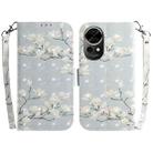 For Huawei nova 12 3D Colored Horizontal Flip Leather Phone Case(Magnolia) - 1