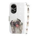 For Huawei nova 12 3D Colored Horizontal Flip Leather Phone Case(Pug) - 3