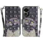 For Huawei nova 12 3D Colored Horizontal Flip Leather Phone Case(Hug Cat) - 1