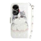 For Huawei nova 12 3D Colored Horizontal Flip Leather Phone Case(Cute Cat) - 3
