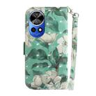 For Huawei nova 12 Pro 3D Colored Horizontal Flip Leather Phone Case(Watercolor Flower) - 3