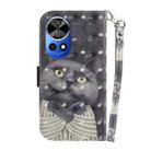 For Huawei nova 12 Ultra 3D Colored Horizontal Flip Leather Phone Case(Hug Cat) - 3