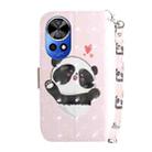 For Huawei nova 12 Ultra 3D Colored Horizontal Flip Leather Phone Case(Heart Panda) - 3