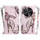 For Huawei nova 12i 4G Global 3D Colored Horizontal Flip Leather Phone Case(Butterfly High-heeled) - 1