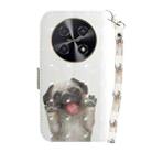 For Huawei nova 12i 4G Global 3D Colored Horizontal Flip Leather Phone Case(Pug) - 3